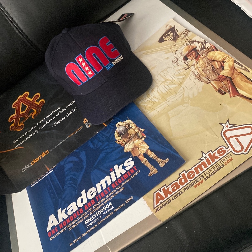 Akademiks Nine Vintage Cap Blue Size One Sizeo